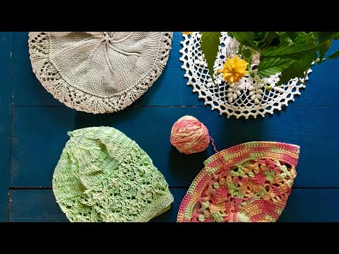 Видео: Шапочка Дунай Спицами, вяжу Юбку Ракушки крючком и варю кофе