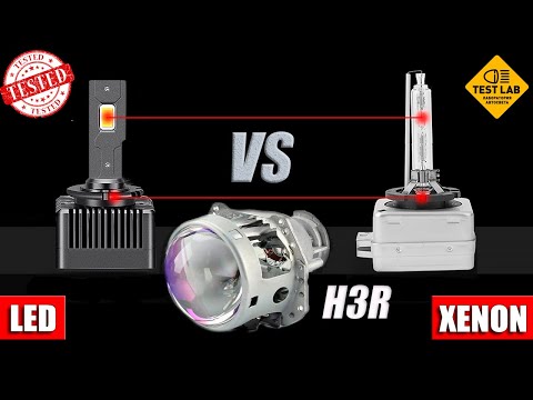 Видео: Штатный ксенон Vs Led. Что выбрать? Тест в линзах H3R