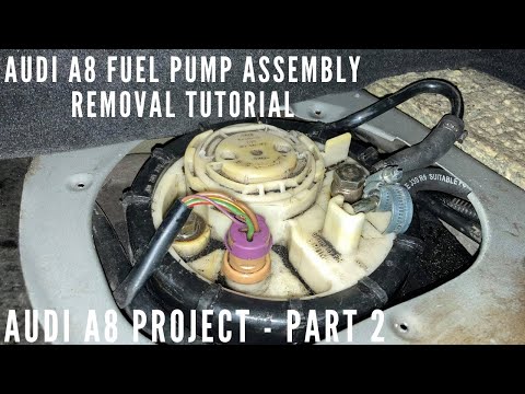 Видео: Снятие узла топливного насоса (РУКОВОДСТВО) — Проект Audi A8 D2 — Часть 2 | JAYP CARS