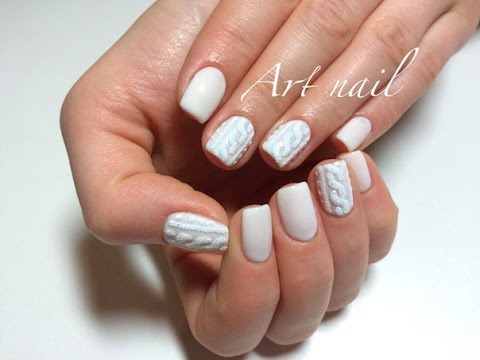 Видео: Дизайн Ногтей Свитер (Косички на Ногтях) Вязаный Маникюр. Art Nail (Winter Nail Art)