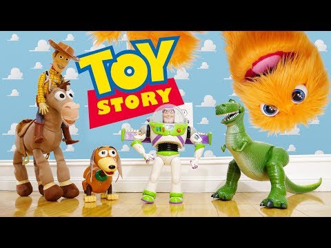 Видео: История игрушек в реальной жизни! Игрушка Disney 🚀 набор 🎈 Toy Story 2 3 4 🤠 Live действий Toy Story