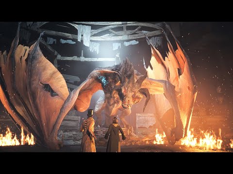 Видео: Hogwarts Legacy. Сначала спасли Гиппогрифа, теперь спасаем дракона...или нет?