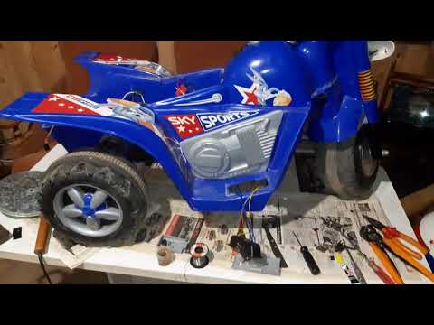 Видео: детский электромотоцикл доработка