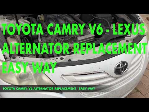 Видео: TOYOTA CAMRY V6 - ЗАМЕНА ГЕНЕРАТОРА LEXUS - ПРОСТОЙ СПОСОБ