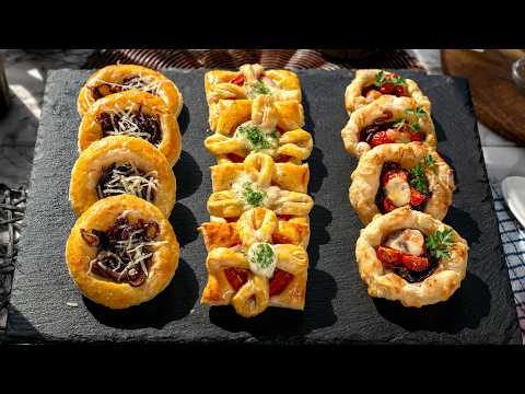 Видео: Слоеное тесто с карамелизированным луком – 3 способа быстрого приготовления слоеного теста