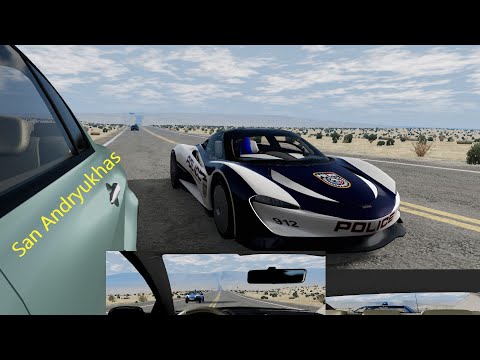 Видео: BeamNG.drive /Тікаю від копів в пустелі\