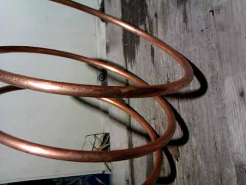 Видео: правильный змеевик для холодильника самогонного аппарата. не проточного.