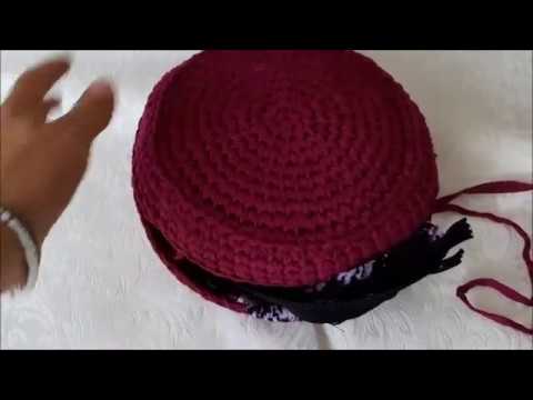 Видео: Шьем подкладку для вязаной круглой сумочки из трикотажной пряжи | lining for a knitted round handbag