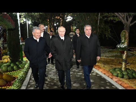 Видео: Ана меҳмондории Тоҷикон. Шоми дӯстии 5 Президент дар Душанбе. 09.10.2025.