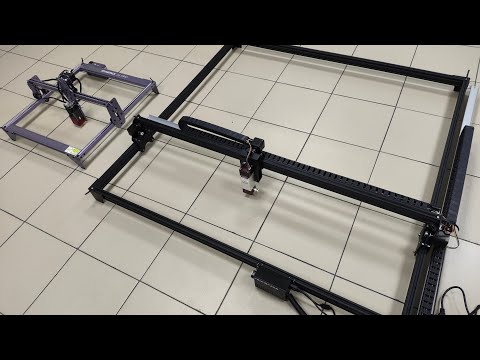 Видео: Лазерный гравер с рабочим полем 1000 на 1000 мм