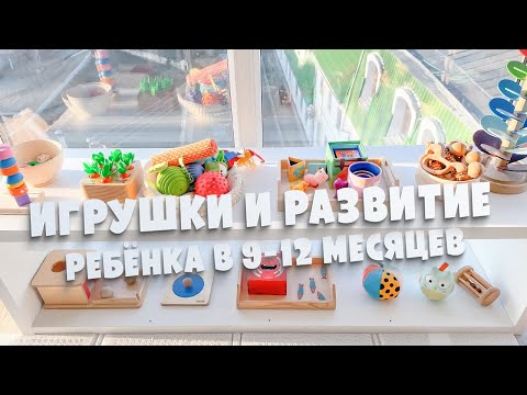 Видео: Игрушки, Пособия и Развитие Ребенка от 9 до 12 месяцев