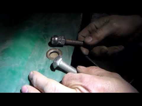 Видео: Как установить люверсы, для тента ,большого диаметра  без специального установочного инструмента .