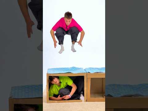 Видео: Угадай в какой коробке человек?