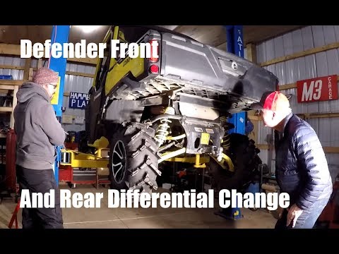Видео: Изменение дифференциала Can Am Defender, переднего и заднего