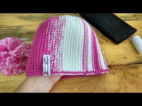 Видео: ТУНИССКОЕ ВЯЗАНИЕ*шапочка*часть 2