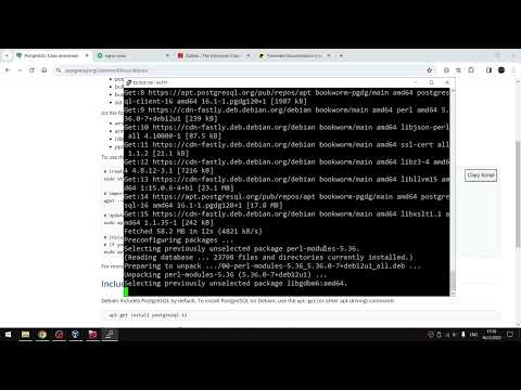Видео: Установка Zabbix с PostgreSQL и расширением TimescaleDB