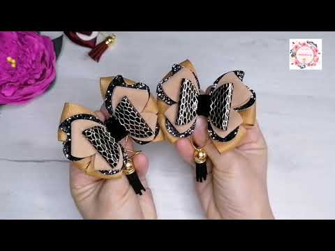 Видео: Самая стильная и продаваемая модель школьных бантиков 2021 года. MK Eco-leather ribbon
