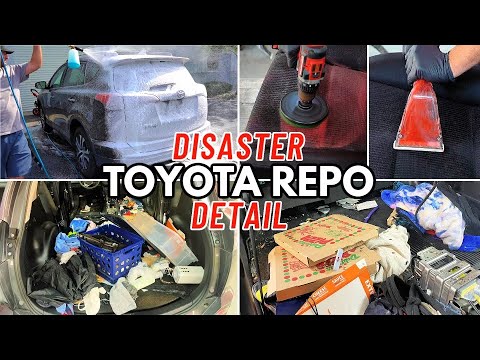 Видео: Глубокая очистка, аварийный ремонт Toyota | Как сделать реставрацию интерьера и экстерьера автомо...