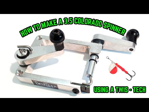 Видео: РУКОВОДСТВО по изготовлению блесны Colorado 3.5 с использованием формирователя проволоки Twis-Tec...