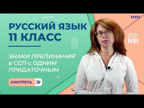 Видео: Знаки препинания в СПП с одним придаточным. Видеоурок 22. Русский язык 11 класс