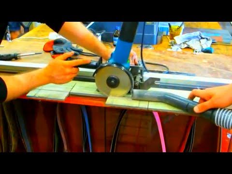 Видео: Порезка керамических прижимных площадок для гриндера