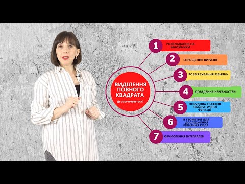 Видео: Виділення повного квадрата