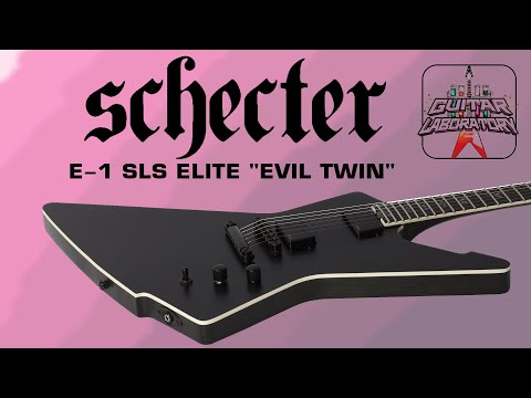 Видео: Электрогитара SCHECTER E-1 SLS ELITE "EVIL TWIN"