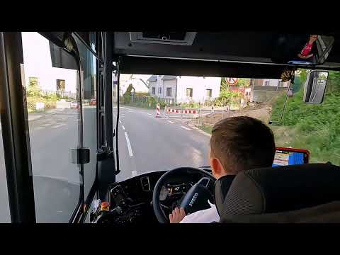 Видео: Водитель автобуса в Чехии / Řidič autobusu / Chrastava - Liberec / 4K