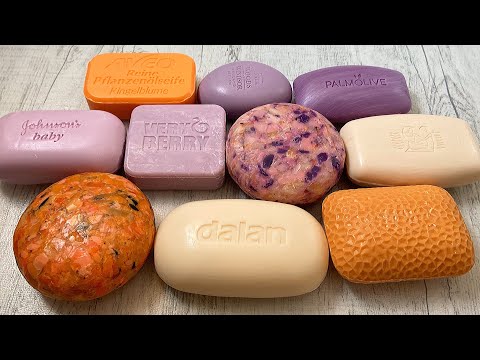 Видео: ASMR soap cutting Soap crunch Satisfying video Резка мыла АСМР 🧡