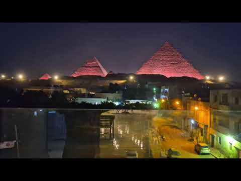 Видео: Самостоятельно в Египет. Гостиница у пирамид, световое шоу.