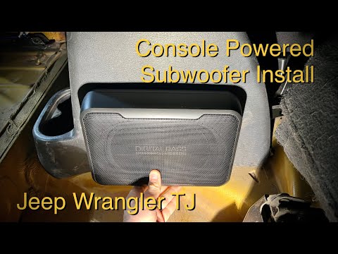 Видео: Активный сабвуфер Jeep TJ в консоли