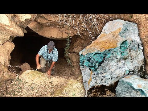 Видео: Медь. Ручная добыча в заброшенной шахте и посещение ее устьев