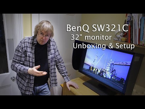 Видео: Фотографический монитор BenQ SW321C 32" 4K. Распаковка и первоначальная настройка.