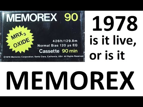 Видео: Два Memorex. 1978 и 1979. Живы? #audiocassette #memorex