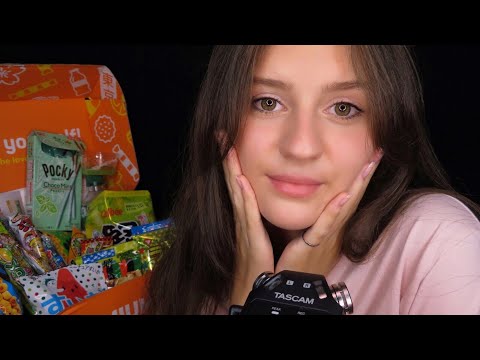 Видео: ASMR TokyoTreat JAPANESE CANDY Eating 🍜 АСМР Шёпот & Итинг 🍣