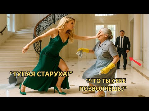 Видео: Невеста Миллионера УДАРИЛА Уборщицу – Но Она Не Знала, Что Она Её СВЕКРОВЬ!