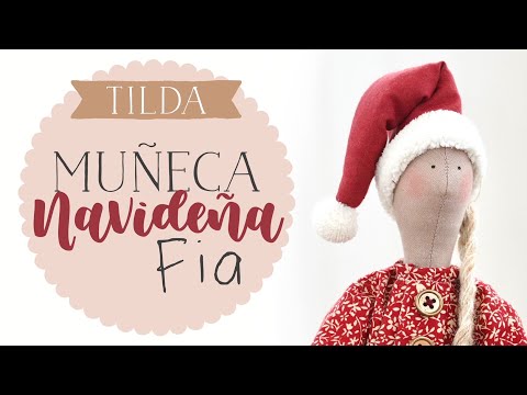 Видео: Рождественская кукла Тильда - "Диа" от друзей Тильды - шаг за шагом с бесплатными выкройками