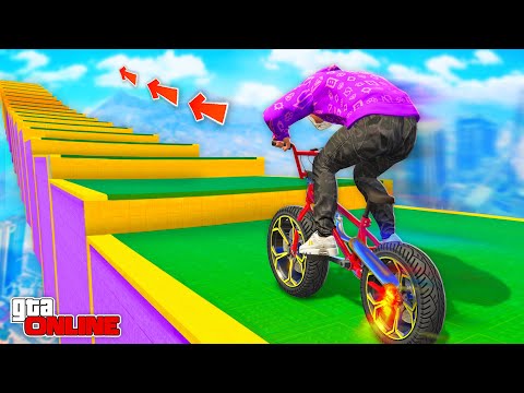 Видео: КАК ДАЛЕКО ЧИТЕРСКИЙ ТУРБО-BMX СМОЖЕТ ЗАБРАТЬСЯ ПО СТУПЕНЬКАМ ЛЕСТНИЦЫ? ЭКСПЕРИМЕНТЫ ГТА 5