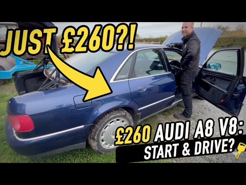 Видео: Audi V8 за 260 фунтов?! А он заведётся и поедет?! (Часть первая)