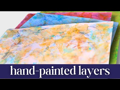 Видео: Нарисованные вручную слои для фона в смешанной технике — они великолепны!