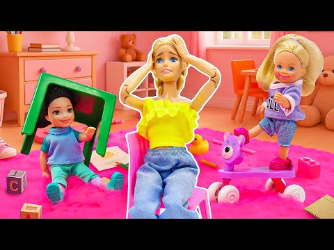 Видео: Барби-няня. Кто-то устроил переполох...😱👀