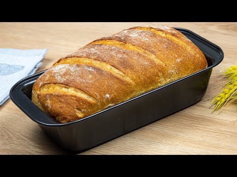 Видео: Откройте для себя секрет идеального хлеба без замеса! Рецепт за 5 минут!