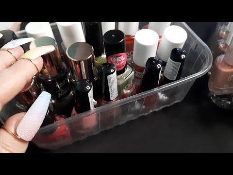 Видео: АСМР Лаки для ногтей 💅 Шёпот, таппинг и звуки баночек
