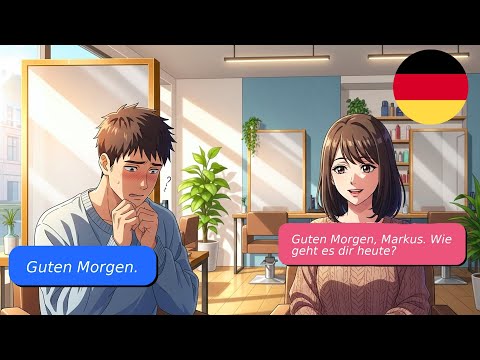 Видео: 10 простых диалогов на немецком (У парикмахера) A-1 A-2