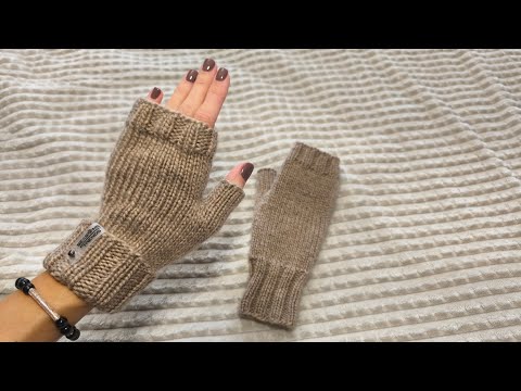 Видео: мітенки спицями. детальний МК #вязанняспицями #knitting #мітенки #вязанімітенки