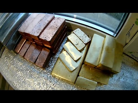 Видео: плавим латунь (Cu+Zn). плавим Al. Маленькая находка с работы.