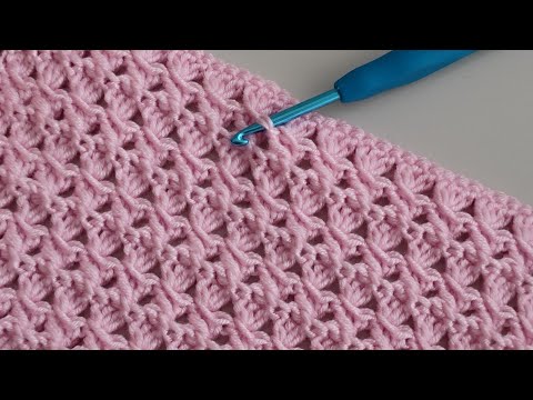 Видео: Мой любимый узор крючком! Детское одеяло крючком для начинающих простым стежком. Шаг за шагом.