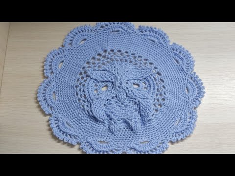 Видео: 1 часть!Салфетка"Совушка"/крючком/