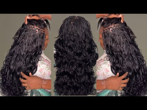 Видео: Как сделать микрофранцузские завитки, выпрямляющие волосы, используя пышные натуральные спиральны...