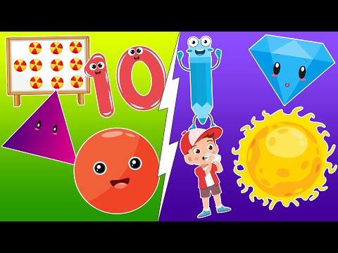 Видео: Числа від 1 до 20 + Овочі + Більше Освітніх Відео для Дітей